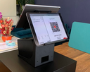 Stand mental holder dual screen for tablets & printer PS-20B
